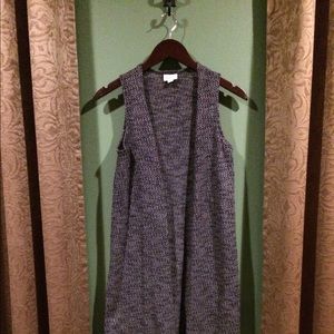 New LuLaRoe Joy Vest Long Woven Cardigan